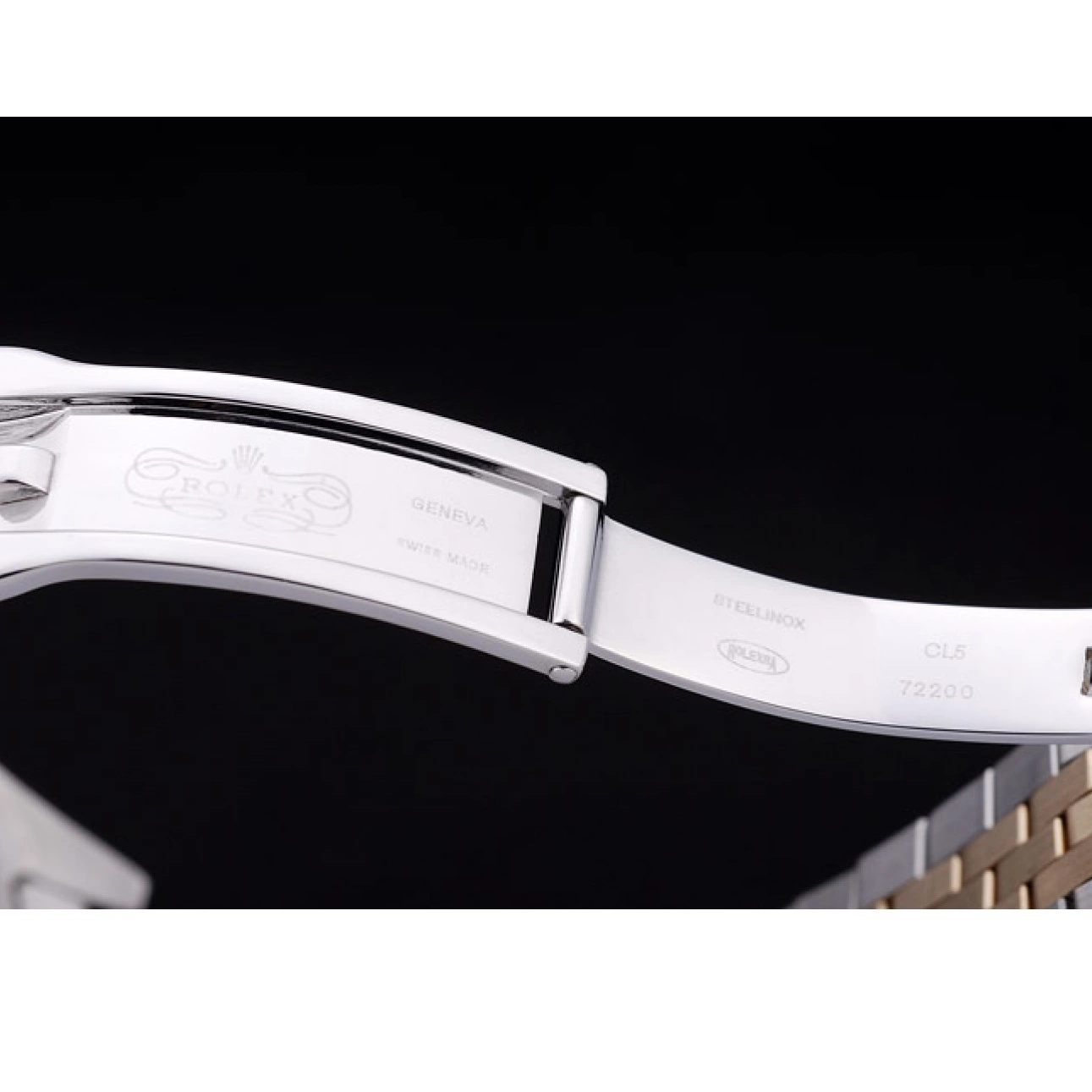 Aaa fake watches Ribbed Bezel Diamonds Datejust Silver 7454 Rolex Dial 0815